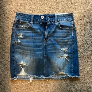 American eagle jean skirt